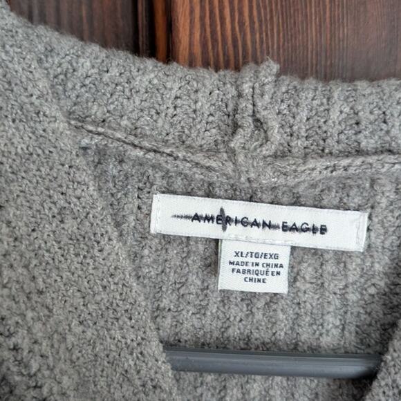 American Eagle Cropped Sweater Hoodie Woman's XL - Picture 5 of 9